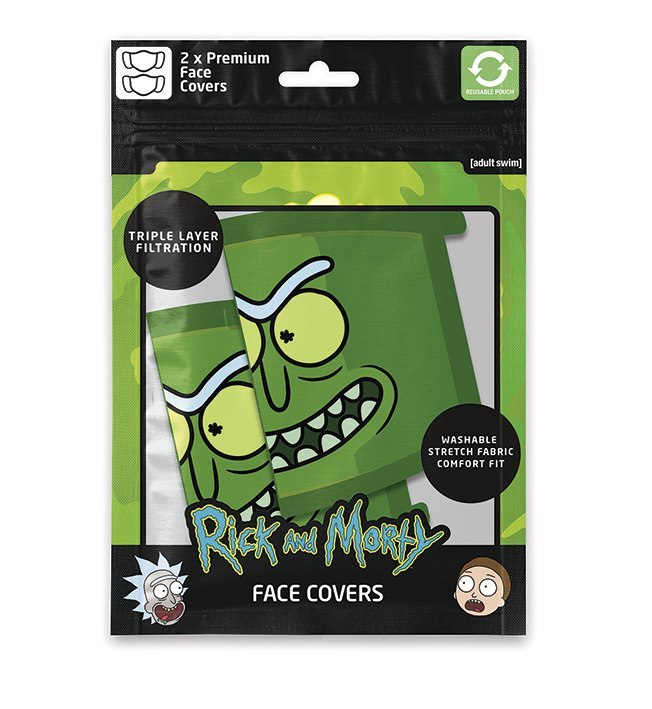 Maseczki na twarz RICK & MORTY (PICKLE RICK) (2 szt) Maseczki na twarz RICK & MORTY (PICKLE RICK) (2 szt)