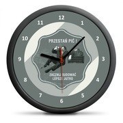 Zegar Retro - Przestań Pić Zegar Retro - Przestań Pić