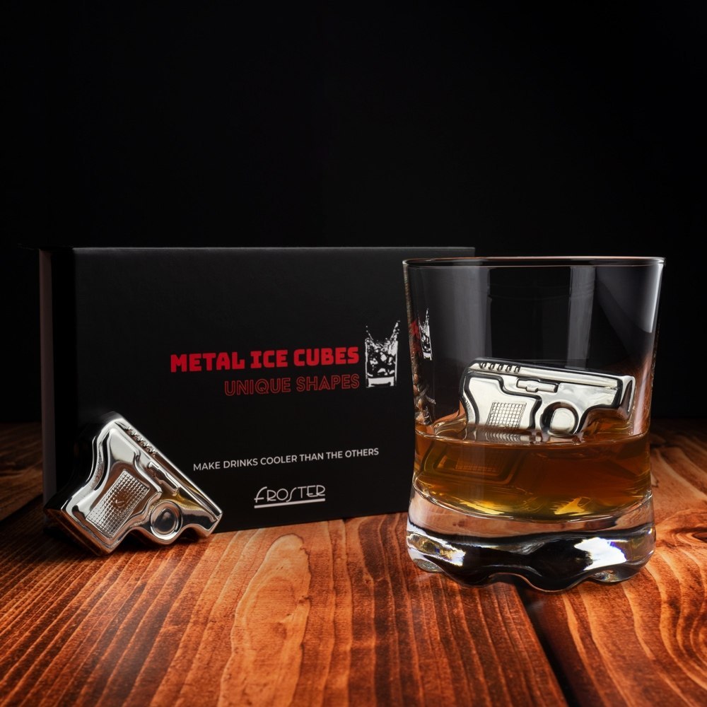 Metalowe Kostki do Drinków - Pistolety Metalowe Kostki do Drinków - Pistolety