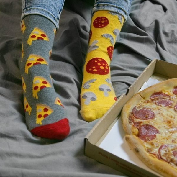 SOXO GOOD STUFF - Skarpetki damskie "Nie do pary - Pizza"