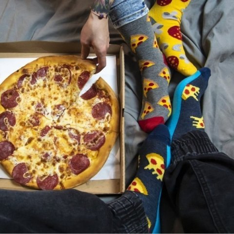 SOXO GOOD STUFF - Skarpetki damskie "Nie do pary - Pizza" SOXO GOOD STUFF - Skarpetki damskie "Nie do pary - Pizza"