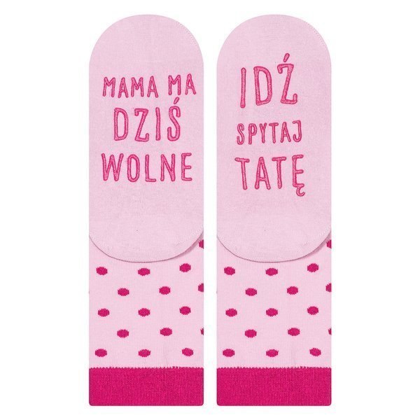 SOXO Życiowe Instrukcje - Skarpetki damskie "Mama ma wolne" SOXO Życiowe Instrukcje - Skarpetki damskie "Mama ma wolne"