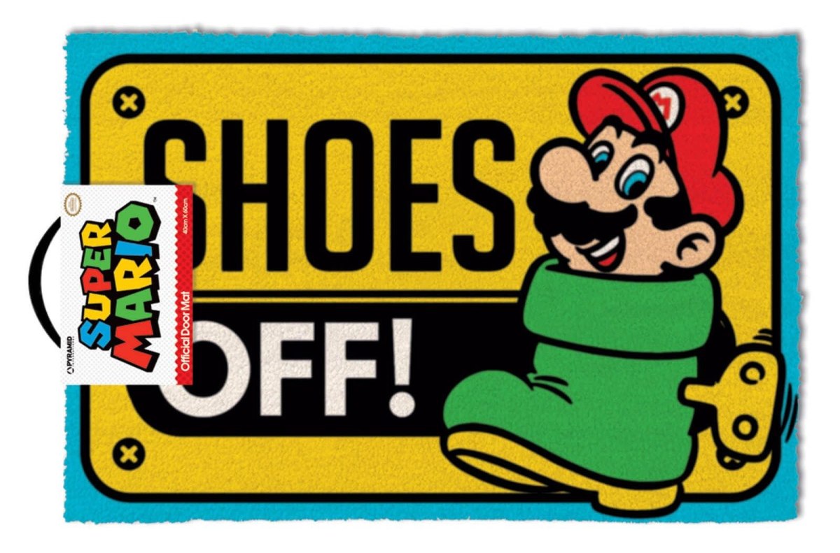 Wycieraczka pod drzwi Nintendo SUPER MARIO (SHOES OFF COLOUR) (60x40 cm) Wycieraczka pod drzwi Nintendo SUPER MARIO (SHOES OFF COLOUR) (60x40 cm)