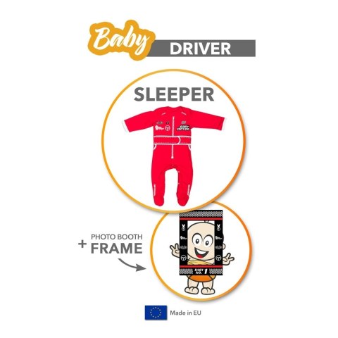 Baby Driver - Pajac - Czerwony - Rozmiar 86 Baby Driver - Pajac - Czerwony - Rozmiar 86