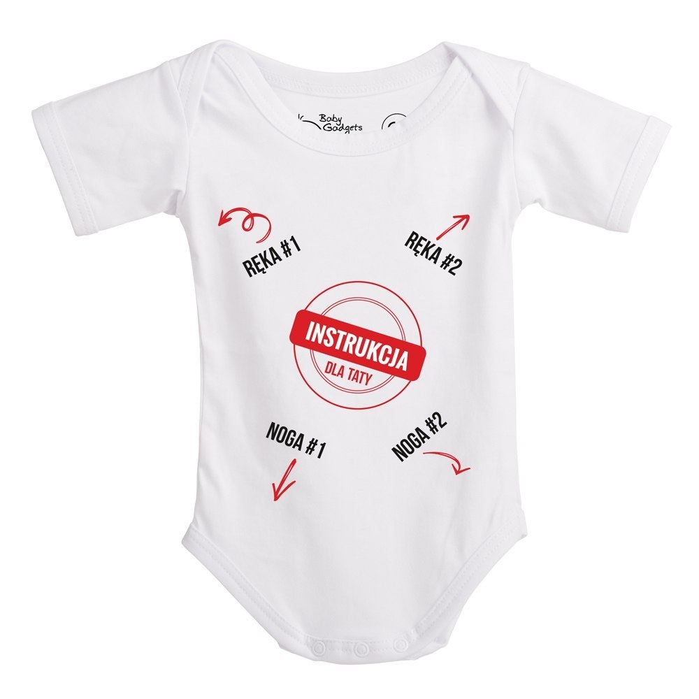 Baby Instructions - Body z instrukcją dla Taty Baby Instructions - Body z instrukcją dla Taty