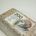Brykiet z pieniędzy - 200 zł Brykiet z pieniędzy - 200 zł