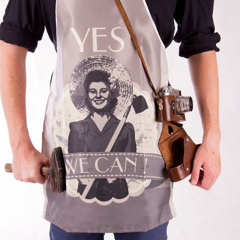Fartuszek Retro - Yes we can Fartuszek Retro - Yes we can