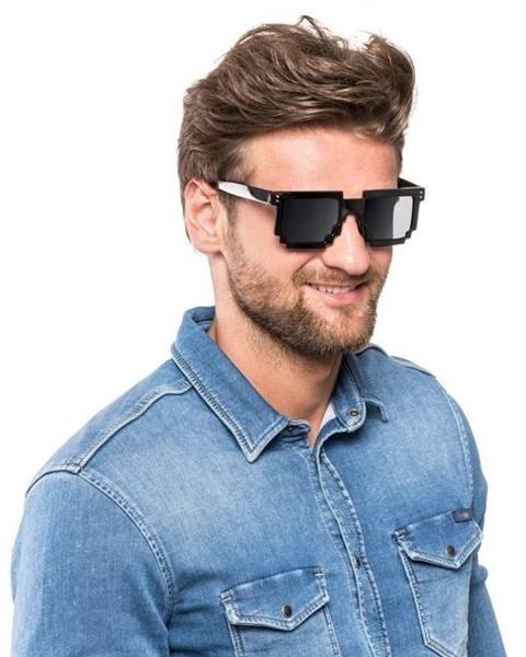 Pikselowe okulary 8 bit pixel - czarne Pikselowe okulary 8 bit pixel - czarne