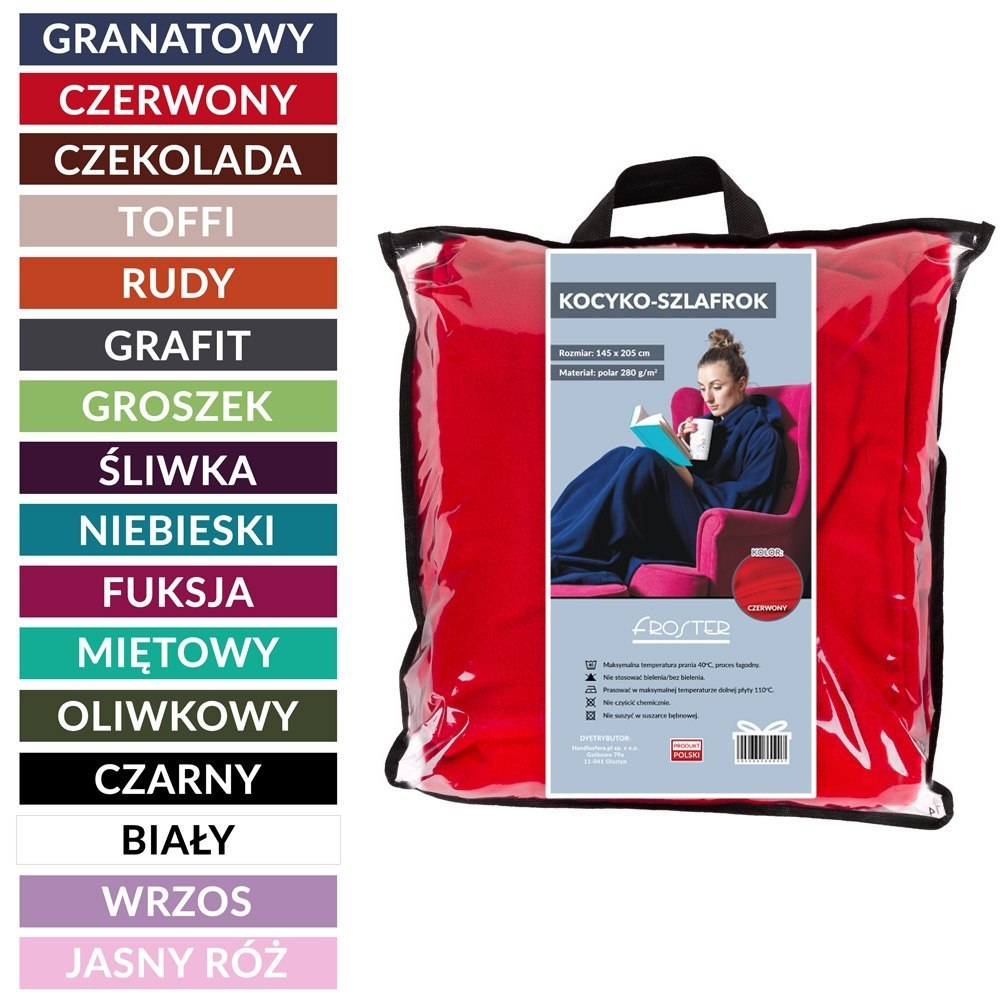 Kocyko-szlafrok - Granatowy Kocyko-szlafrok - Granatowy