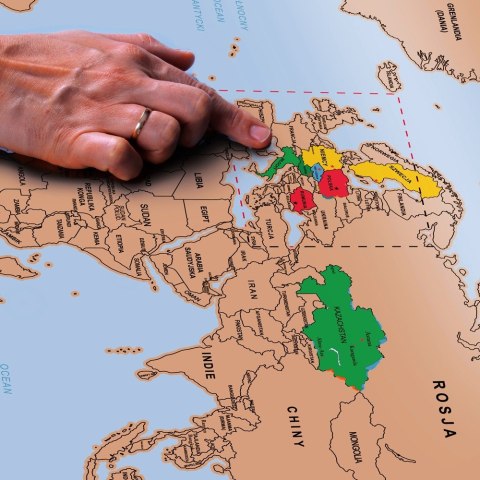 Mapa Odkrywcy - Świat (PL) - ulepszona zdrapka Mapa Odkrywcy - Świat (PL) - ulepszona zdrapka