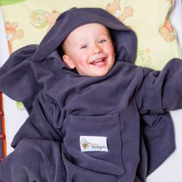 Baby Wrapi Active - Kocyk z rękawami - Grafit