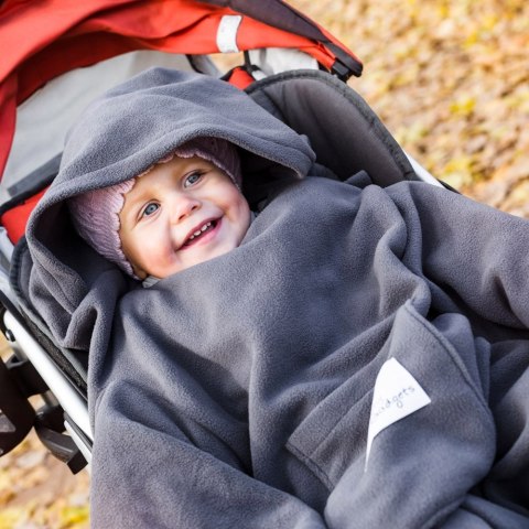 Baby Wrapi Active - Kocyk z rękawami - Grafit Baby Wrapi Active - Kocyk z rękawami - Grafit