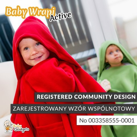 Baby Wrapi Active - Kocyk z rękawami - Grafit Baby Wrapi Active - Kocyk z rękawami - Grafit