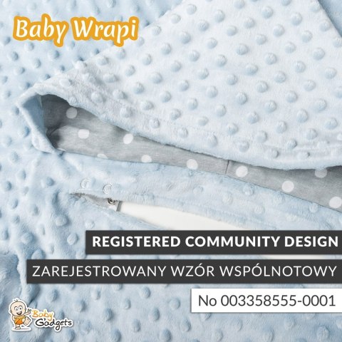 Baby Wrapi - Kocyk z rękawami - Błękitny Baby Wrapi - Kocyk z rękawami - Błękitny