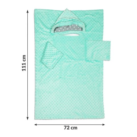 Baby Wrapi - Kocyk z rękawami - Błękitny Baby Wrapi - Kocyk z rękawami - Błękitny