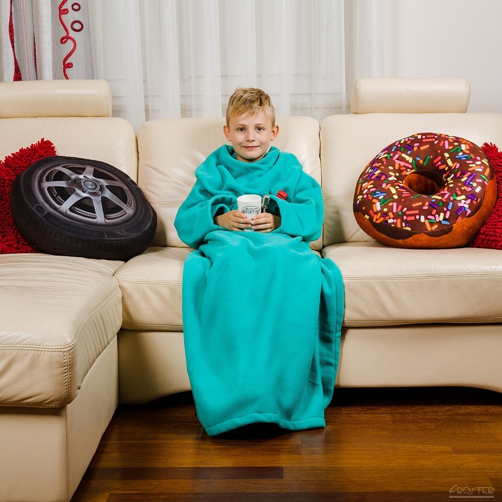Kocyko-szlafrok Junior - Miętowy Kocyko-szlafrok Junior - Miętowy