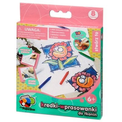 Kredki wprasowanki - 8 szt Kredki wprasowanki - 8 szt